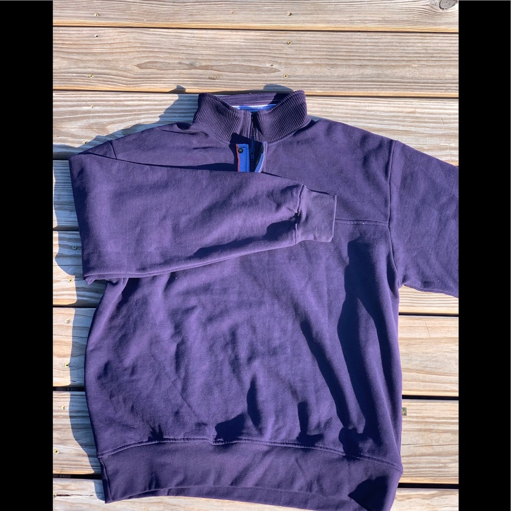 ORVIS 1/4 Zip Long Sleeve Pullover Sweater Size L